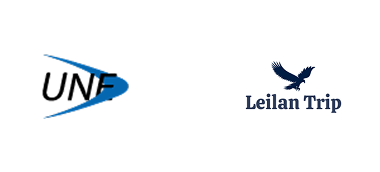 logos de nuestros clientes UNF y Leilan Trip